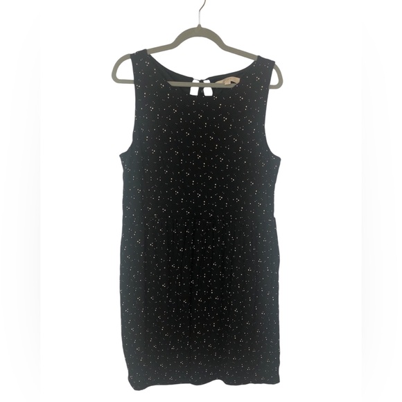LOFT Dresses & Skirts - Loft Dress Spots Soft Sleeveless Back Tie Grosgrain Ribbon Closure Lined